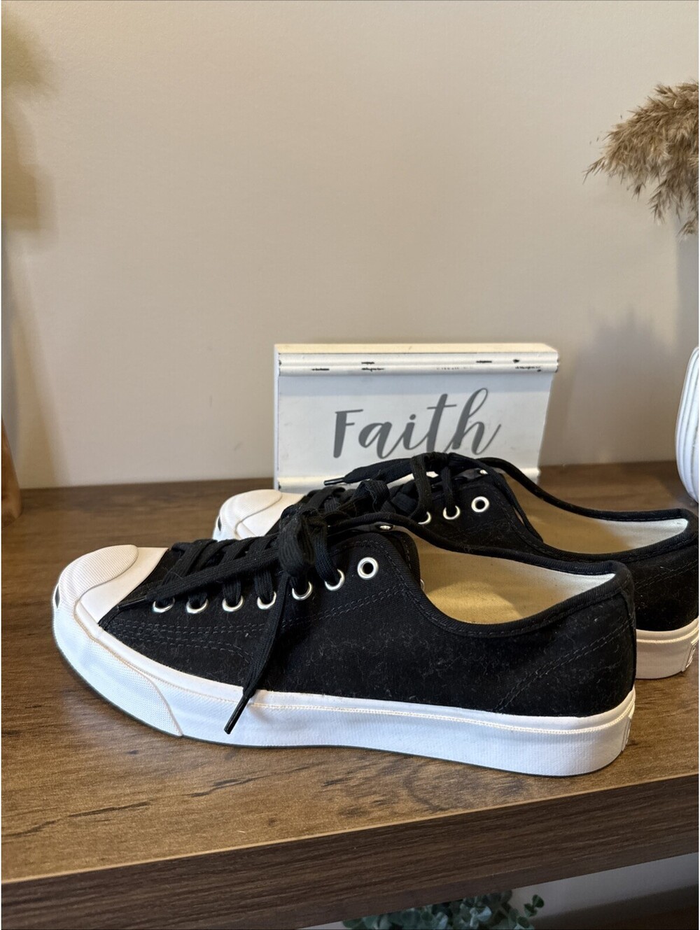 Size 8 Men’s Women’s 9.5- Converse Jack Purcell Black
